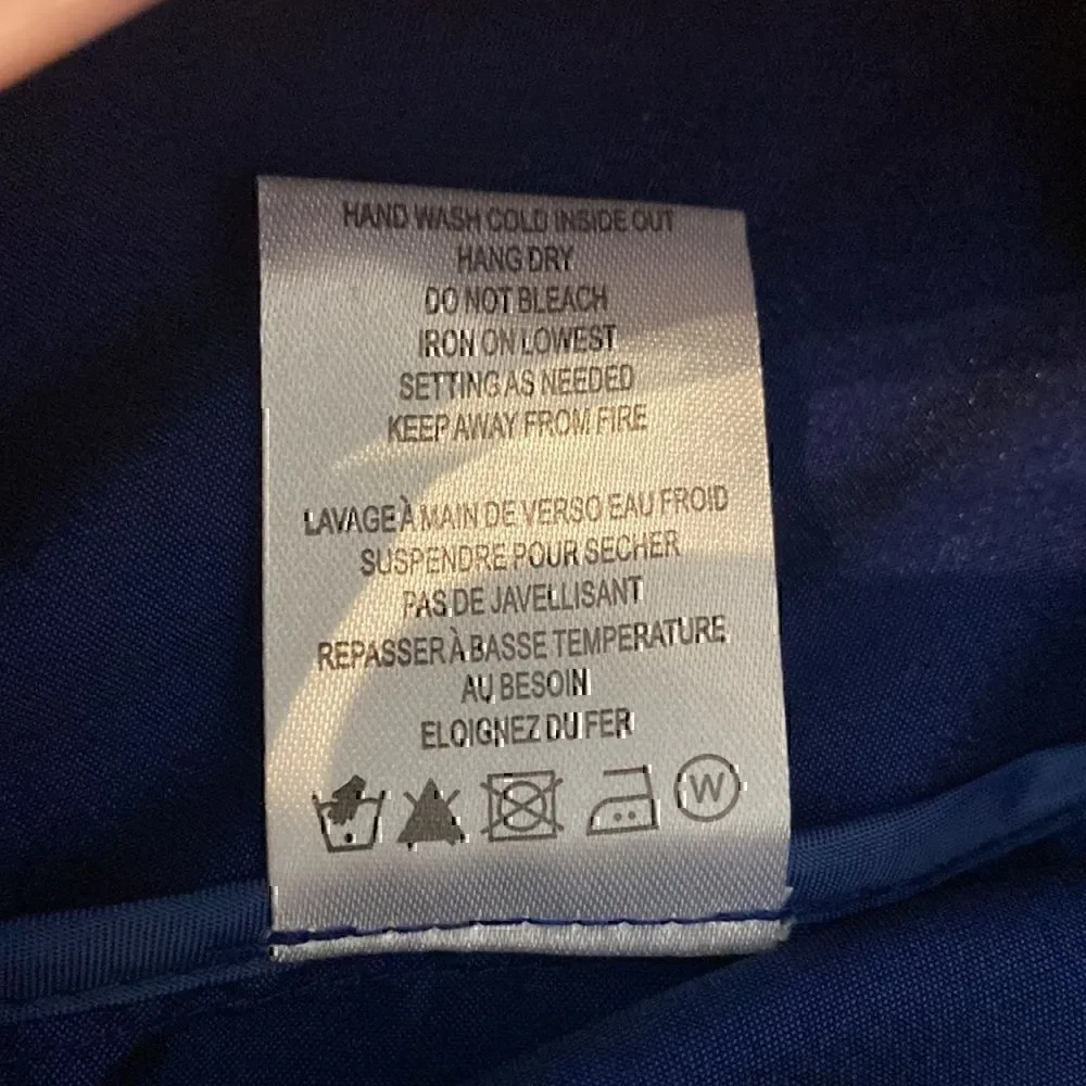 NWT Samuel Dong Royal Blue Taffeta Stretch 2 Piece Set Midnight  Blue Large - Picture 10 of 13